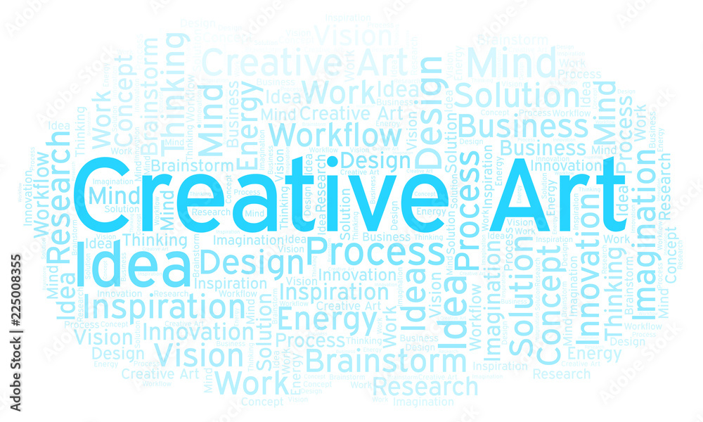 Creative Art word cloud, made with text only. Creative Art word cloud, made with text only.