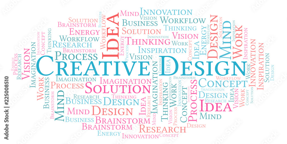 Creative Design word cloud, made with text only. Creative Design word cloud, made with text only.