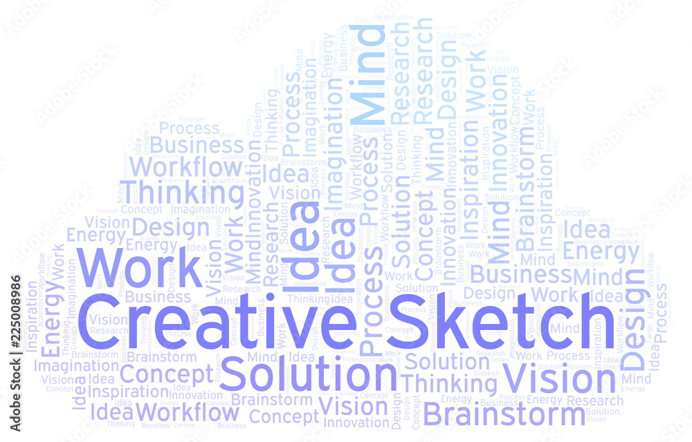 Creative Sketch word cloud, made with text only. Creative Sketch word cloud, made with text only.