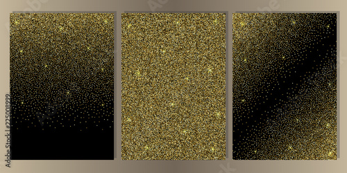 Luxury Black Cover Set with Shiny Glitter