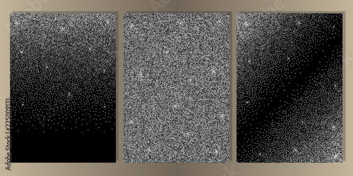 Luxury White Cover Set with Shiny Glitter