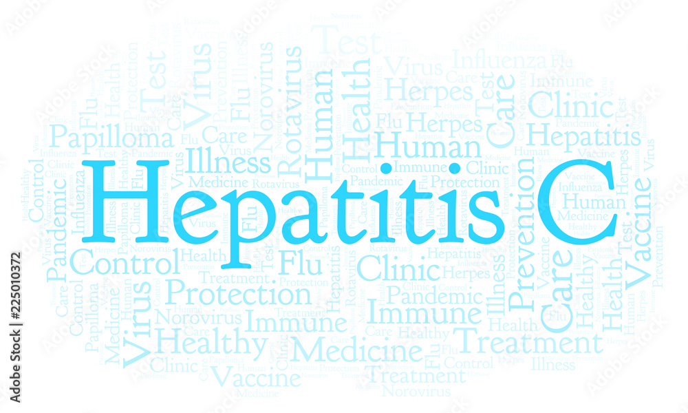 Hepatitis C word cloud, made with text only.
