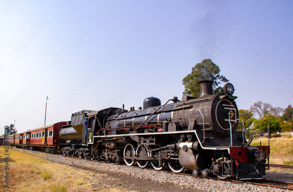 Retro steam train