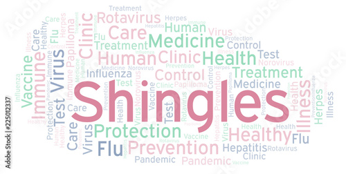 Shingles word cloud  made with text only.