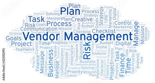 Vendor Management word clou...