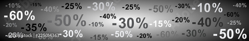 Bannière soldes. Pourcent, pourcentage, réduction
