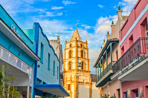 Nuestra Senora de la Soledad church and Spanish colonial colorfu photo