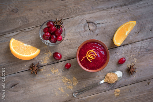 Obraz na plátně Cranberry orange relish (sauce)