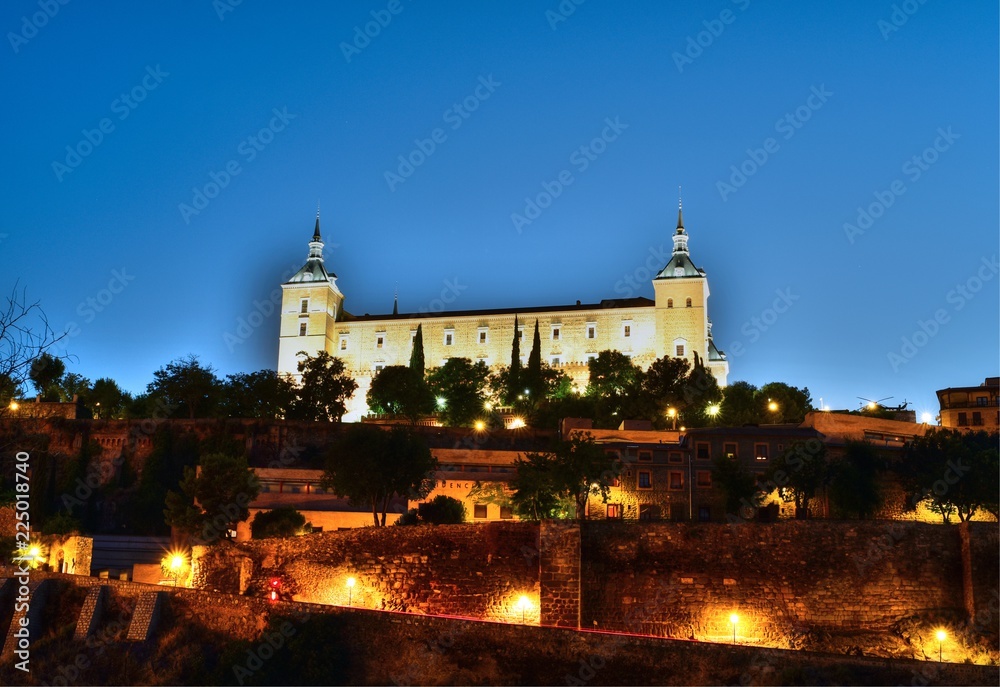 Walled city Toledo located 70 kilometers south of the Spanish capital of Madrid