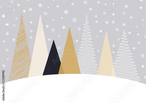 Scandinavian style Christmas background