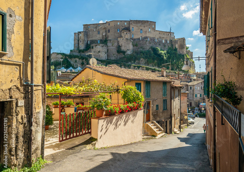 Subiaco (Italy) - A little charming medieval town on the Simbruini mountains in metropolitan city area of Rome photo