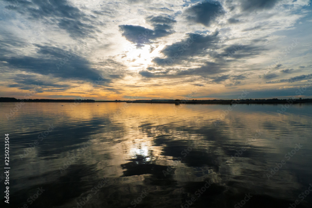 Sunset at the lake shore - Denmark