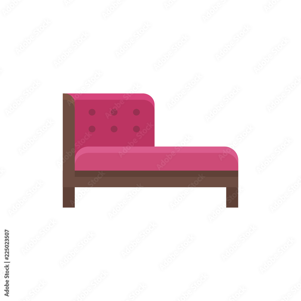 Fotografie Red chaise lounge sofa