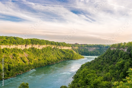 View at the Niagara river in Canada