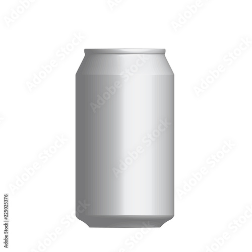 Vector realistic 3d aluminum cans. Realistic metal cans of beer and soda beverages for presentation, cover or mockup design.