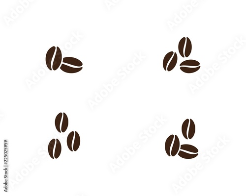 vector coffee beans icon 