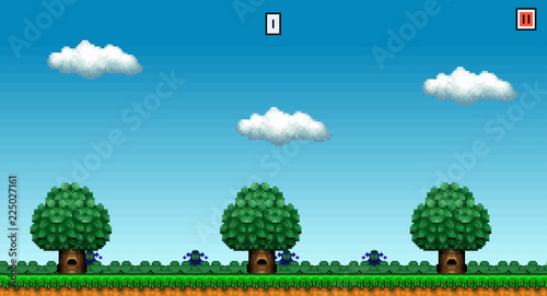 8 bit pixel art platformer game asset - Original Concept