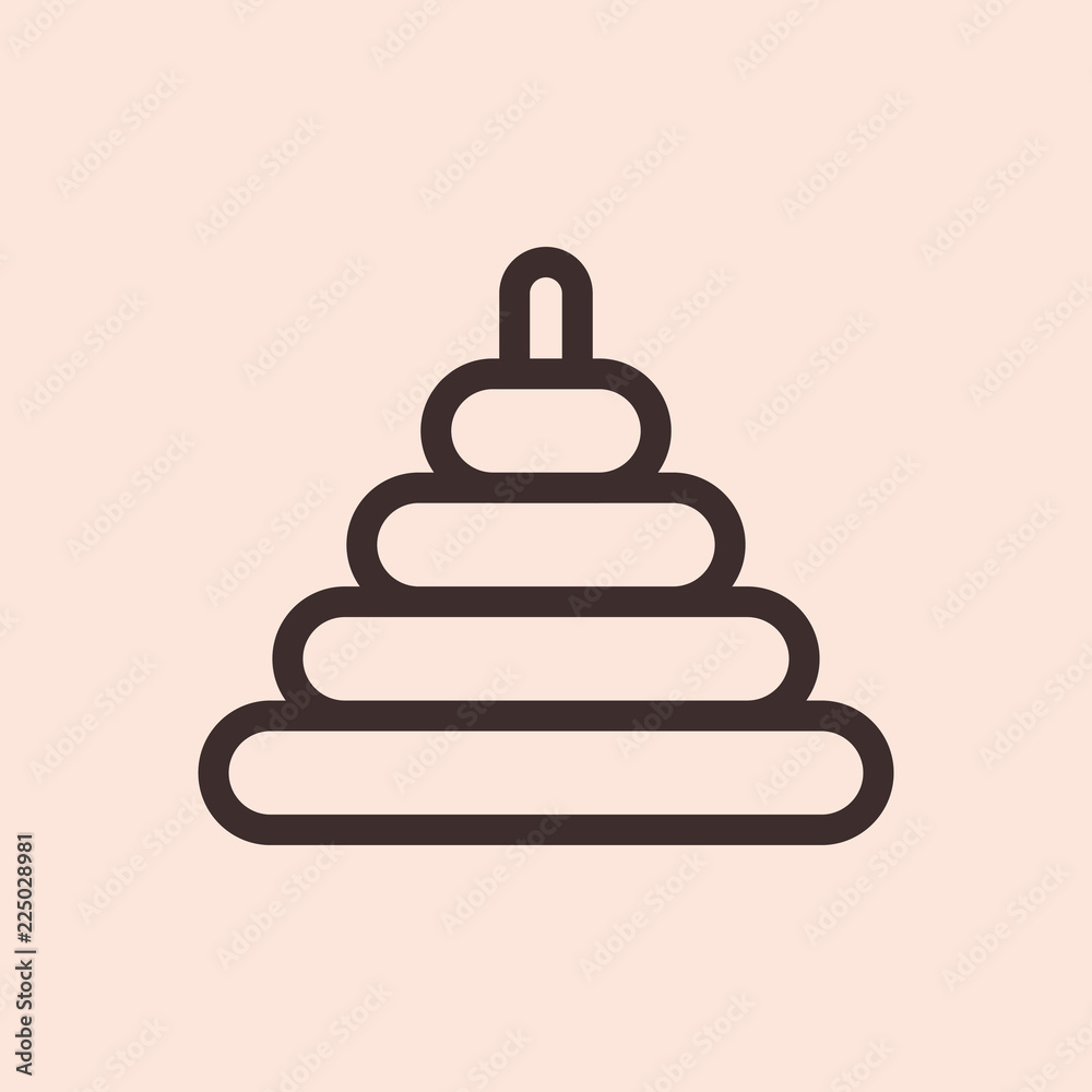 Pyramid Toy Minimalistic Flat Line Circle Solid Stroke Icon Pictogram Symbol Pyramid Toy Minimalistic Flat Line Circle Solid Stroke Icon Pictogram Symbol
