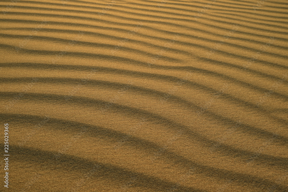 Beautiful abstract pattern of desert sand ripples in the evening sunlight at Huacachina sand dune in Peru Beautiful abstract pattern of desert sand ripples in the evening sunlight at Huacachina sand dune in Peru