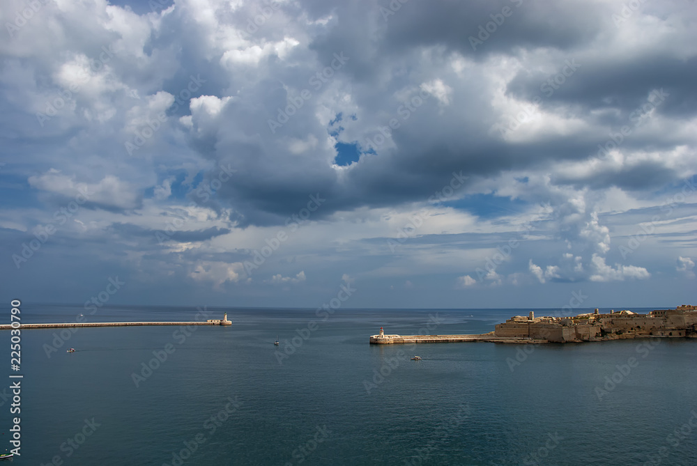 View of Valletta Harbour in Malta