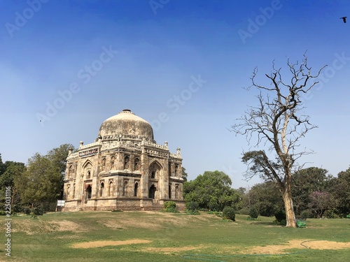 Shish Gumbad at the Lodi Gardens, New Delhi, is a tomb from the Lodhi Dynasty possibly constructed between 1489 and 1517.