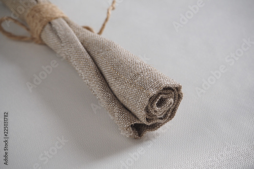 bow knot, jute twine, sackcloth