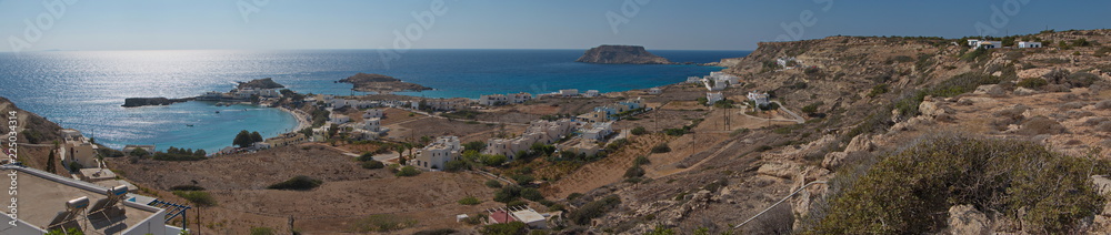 View of Lefkos on Karpathos in Greece
