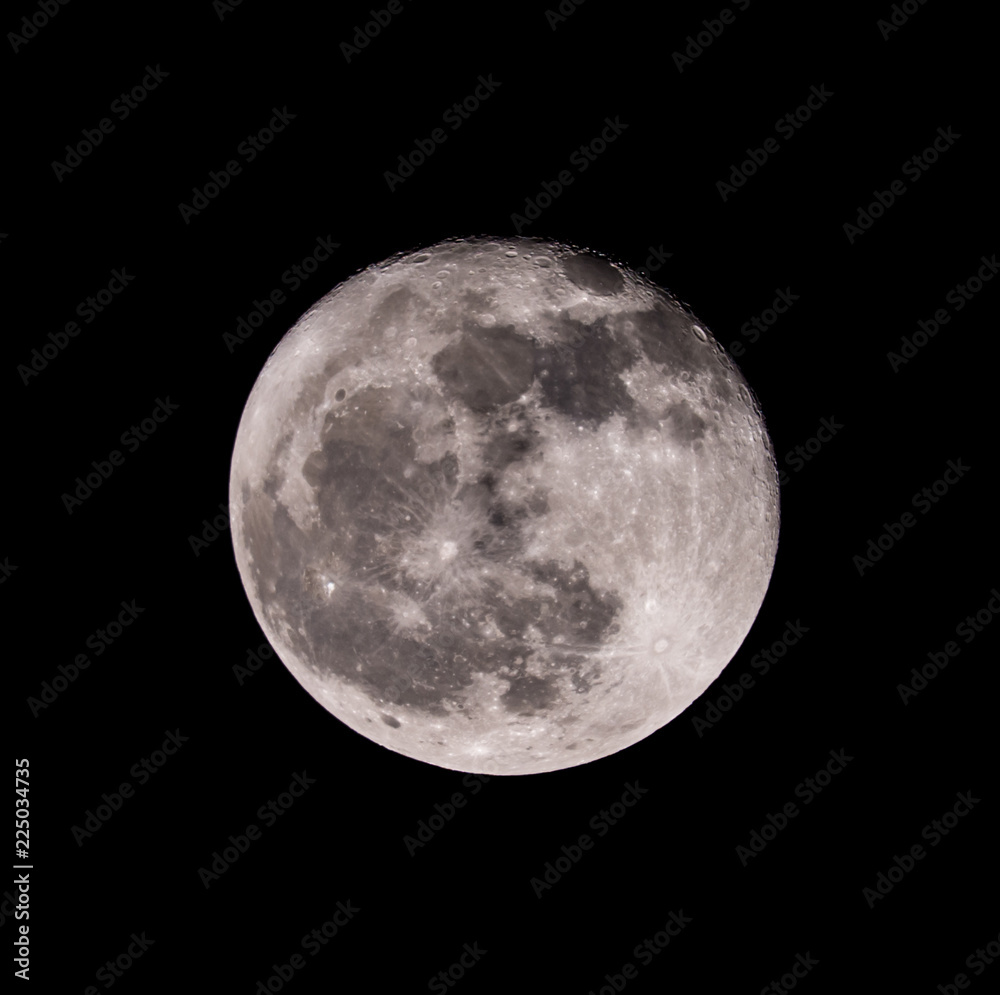 Full moon in the night on black background Full moon in the night on black background