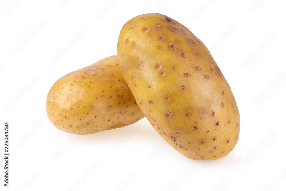 Raw potato isolated on a white background Raw potato isolated on a white background