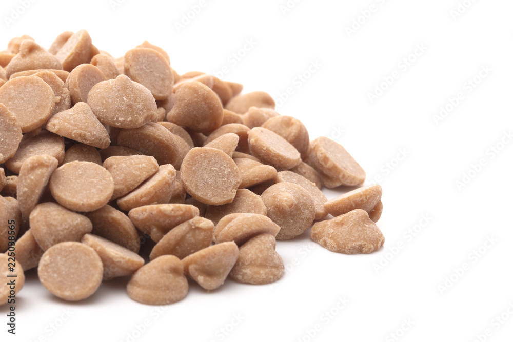 Pile of Gourmet Peanut Butter Baking Chips Pile of Gourmet Peanut Butter Baking Chips