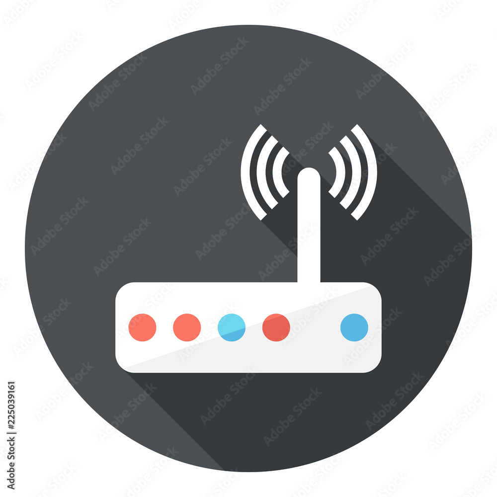 wifi icon. Flat design style modern vector illustration. Isolated on stylish color background. Flat long shadow icon. Elements in flat design. wifi icon. Flat design style modern vector illustration. Isolated on stylish color background. Flat long shadow icon. Elements in flat design.