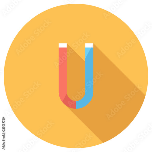 Magnet icon. Elements in flat design.