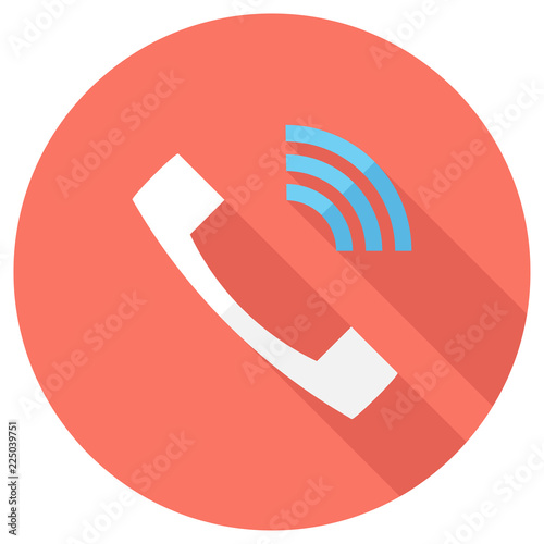 Phone icon. Elements in flat design.