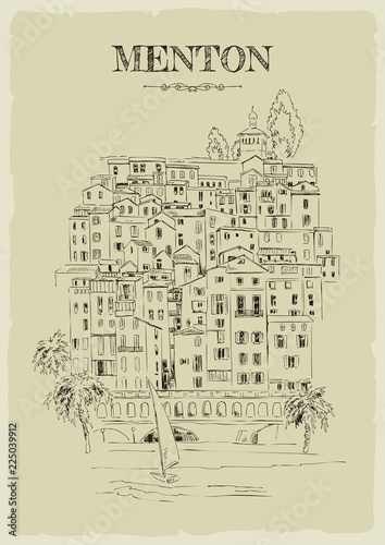 View on old part of Menton.