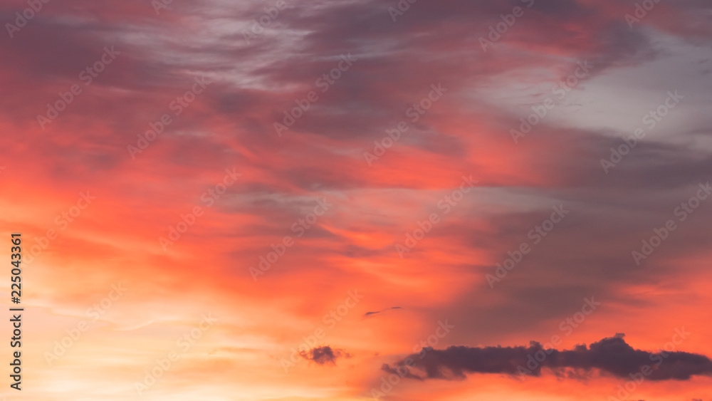 sunset sky clouds scape background