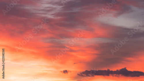 sunset sky clouds scape background