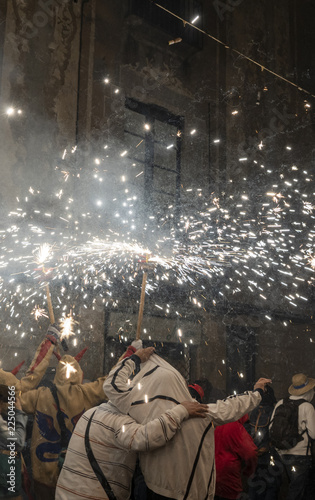 "Correfoc" traditional festival of Catalonia