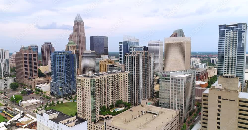 Charlotte Up town Aerial North Carolina Charlotte Up town Aerial North Carolina