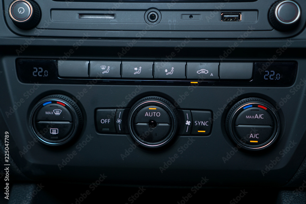 Modern car Air Conditioning unit controller with auto climate