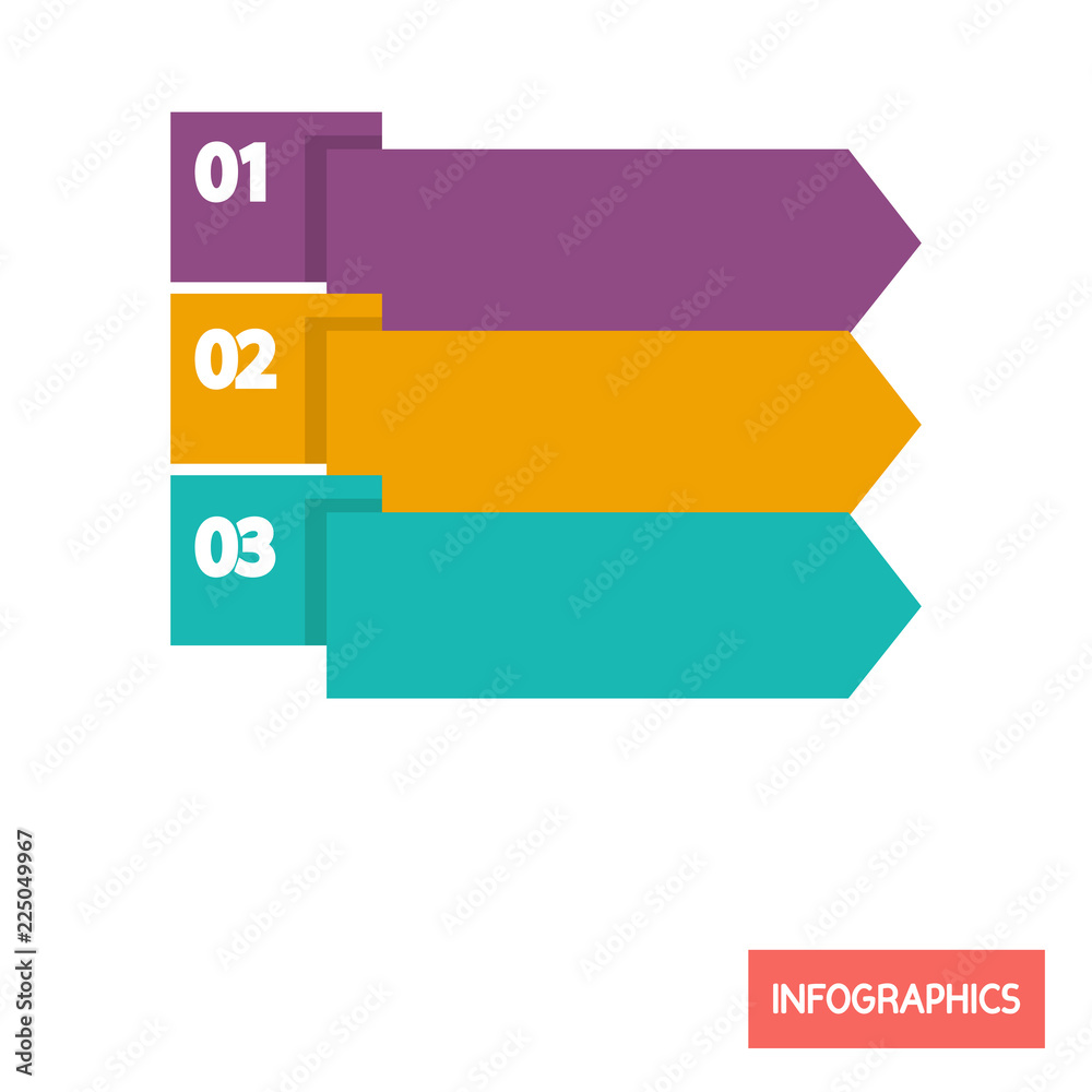 Infographic element color flat icon Infographic element color flat icon