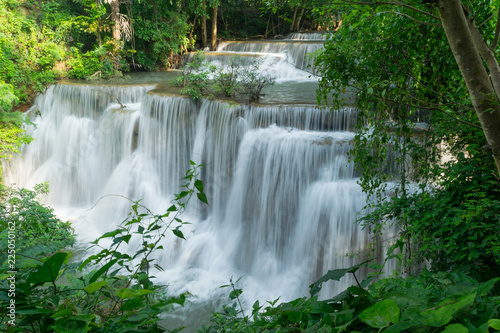 Waterfalls and jungle in tropical forest in Thailand