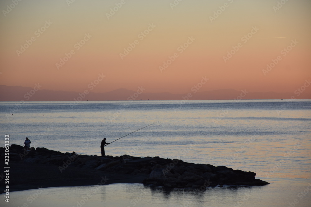 the fisherman in the morning