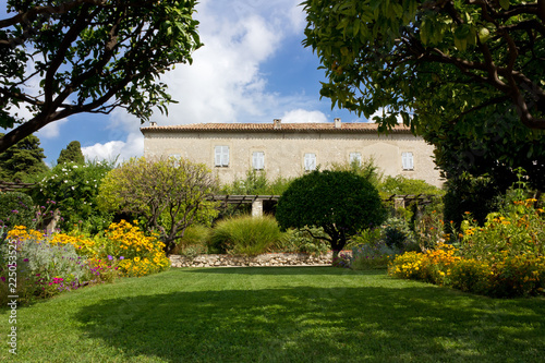 Garden of Cimiez Monastery in Nice, France photo