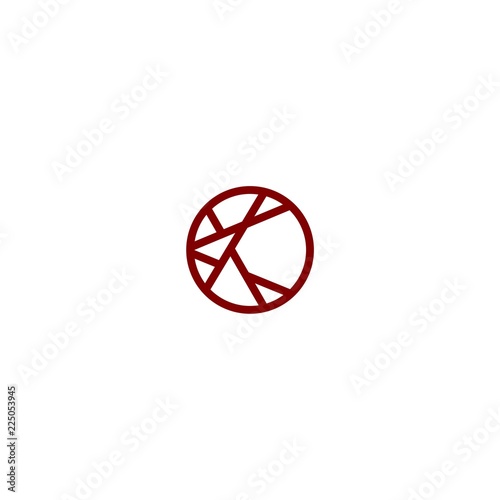 logo circle k  abstract