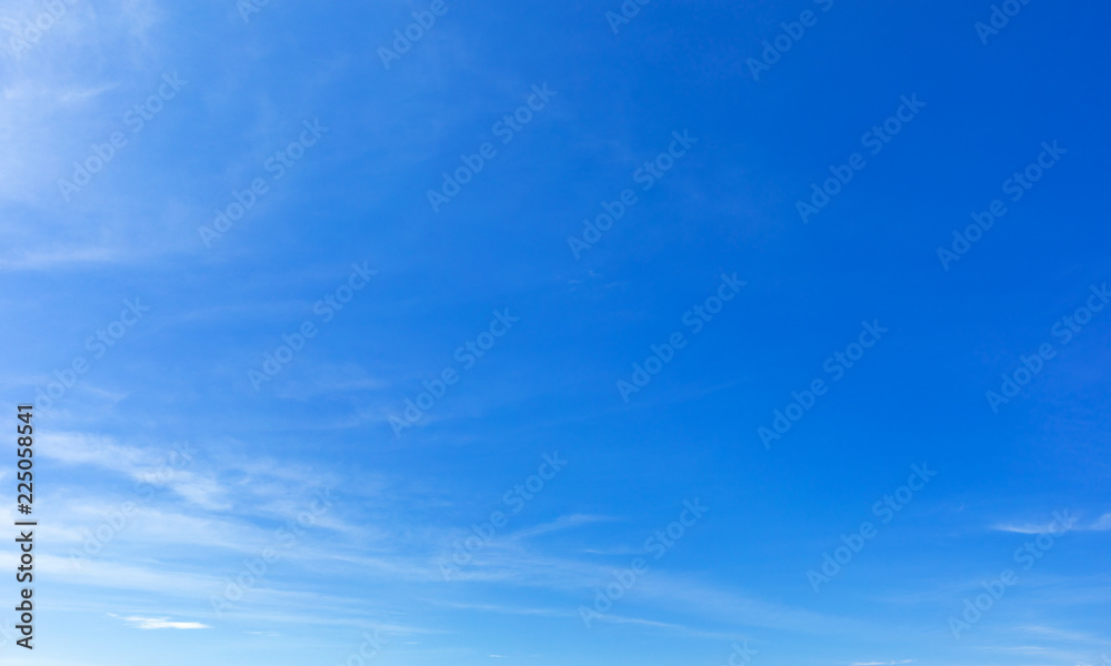 Bright blue sky background