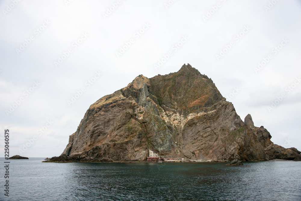 Dokdo island where is beside Ulleungdo island is one of the famous tourist site where is made by volcano. There are varous oddly formed rocks and strangely shaped stones, and clean air in the East sea