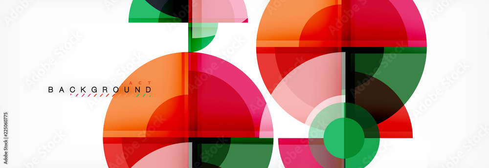 Vector fantastic circle modern geometric background template Vector fantastic circle modern geometric background template