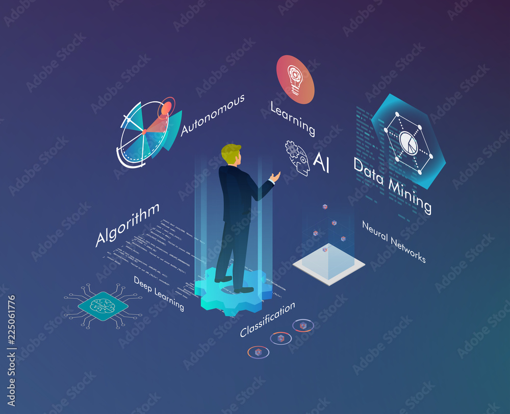 Machine learning, Ai, Data mining, algorithm, algorithm, neural network ...