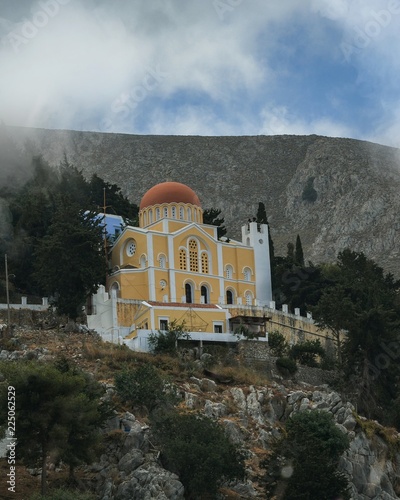 Old church building in the mountainside