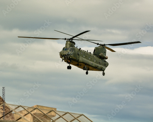 Chinook Helicopter coming in to land